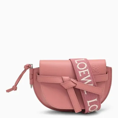 Loewe Mini Gate Dual Fishing Bag In Orange