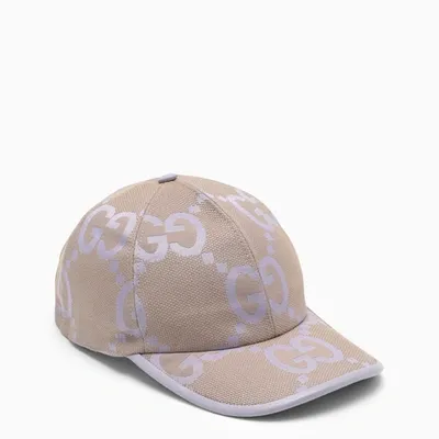 Gucci Gg Jumbo Hat Beige/lilac