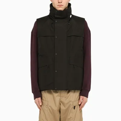 Moncler Genius Black Multi-pocket Waistcoat