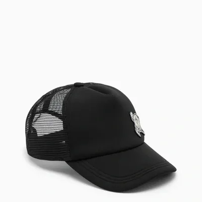 Moncler Black Baseball Cap With Patch