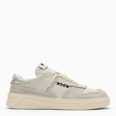 Msgm Milk Faux Trainer In Grey