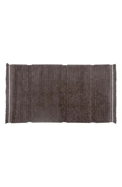 Lorena Canals Steppe Woolable Washable Wool Rug In Sheep Brown