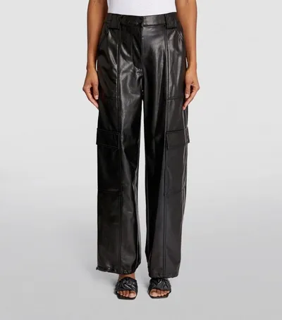 Simkhai Luxe Faux-leather Trousers In Black