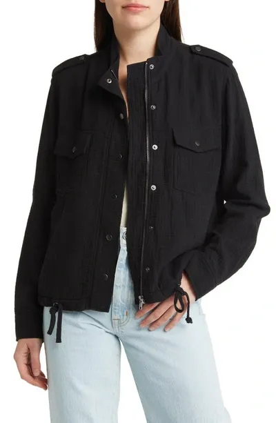 Rails Collins Linen Jacket In Black