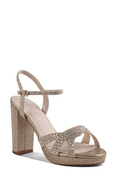 Touch Ups Ava Ankle Strap Sandal In Champagne