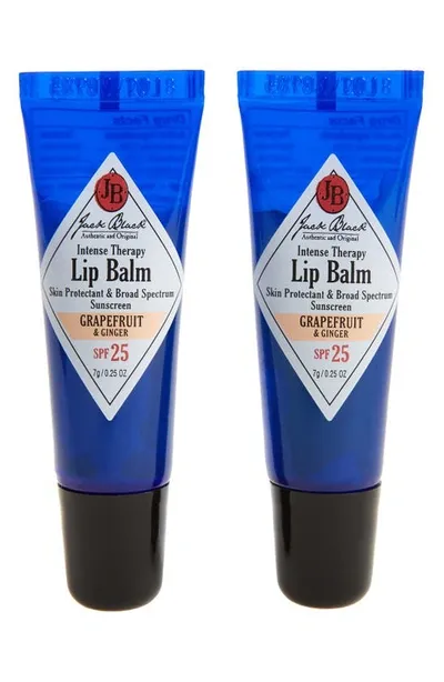 Jack Black Intense Therapy Lip Balm Spf 25 Duo In Grapefruit Ginger