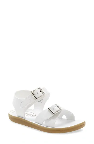 Footmates Kids' Tide Waterproof Sandal In White Micro