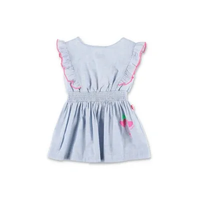 Billieblush Abito Azzurro In Cotone Baby Girl