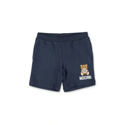 Moschino Shorts Blu In Cotone Baby Boy