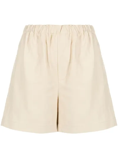 Loulou Studio Elasticated-waistband Shorts In Neutrals