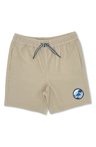 Feather 4 Arrow Kids' Seafarer Hybrid Shorts In Toasted Almond