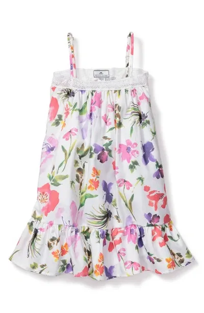 Petite Plume Girls' Gardens Of Giverny Lily Nightgown - Baby, Little Kid, Big Kid In White