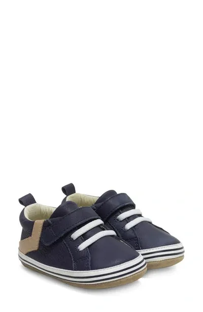 Robeez Kids' Adam Leather Sneaker In Navy