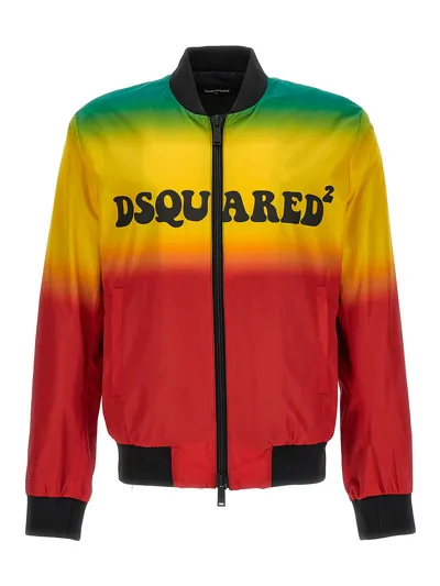 Dsquared2 Classic Bomber In Multicolour