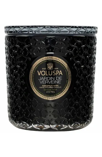 Voluspa Japonica Jardin De Verveine Luxe Candle In Black Tones