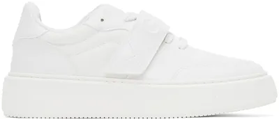 Ganni Touch-strap Low-top Sneakers In White