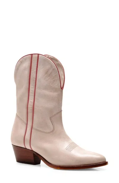 Free People Borderline Western Boots In Pink