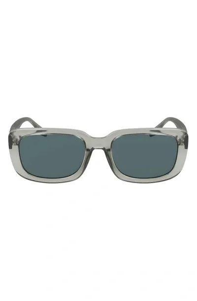 Converse Fluidity 54mm Rectangular Sunglasses In Crystal Summit Sage