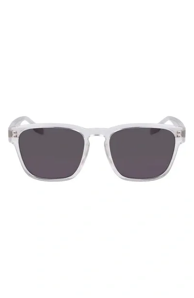 Converse Fluidity 53mm Square Sunglasses In Crystal Clear