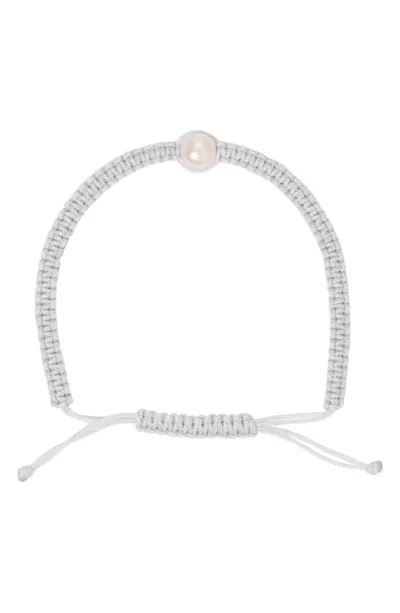 Polite Worldwide Freshwater Pearl Friendship Bracelet In Cloud