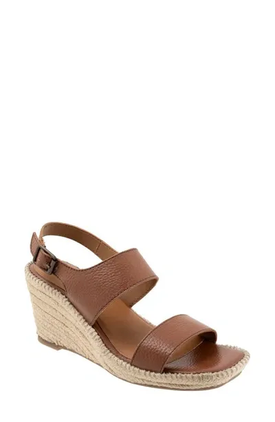 Softwalk Hartley Espadrille Wedge Sandal In Brown