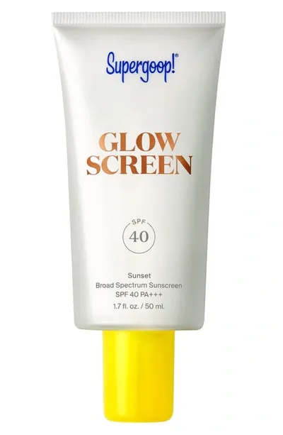 Supergoop ! Glowscreen Spf 40 Sunscreen With Hyaluronic Acid + Niacinamide 1.7 oz Sunset / 50 ml - Deep Bronze