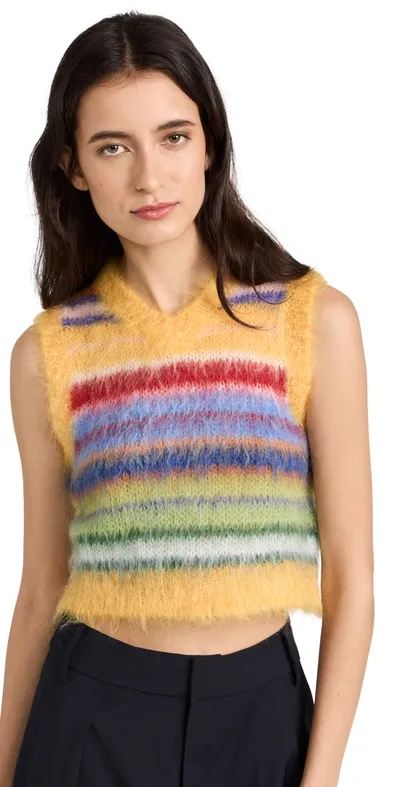 Marni V-neck Sweater In Multicolour