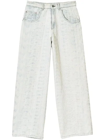 Marc Jacobs Jeans Mit Monogrammmuster In Azure