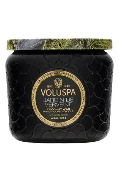 Voluspa Jardin De Verveine Petite Pedestal Candle In Black Tones