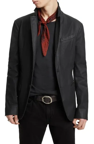 John Varvatos Slim Fit Coated Sport Coat In Black