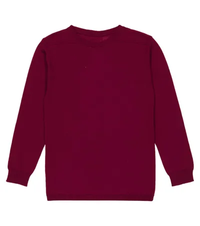 Rick Owens Pullover Biker Level Aus Wolle In Fuchsia