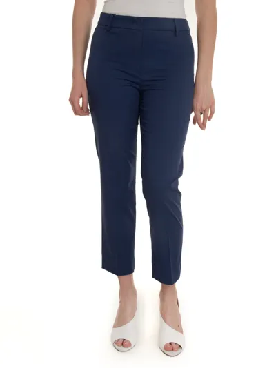 Weekend Max Mara Cotton Chinos In Blue