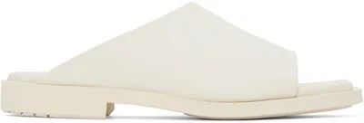 At.kollektive Off-white Bianca Saunders Edition Morant Slides In Cream White