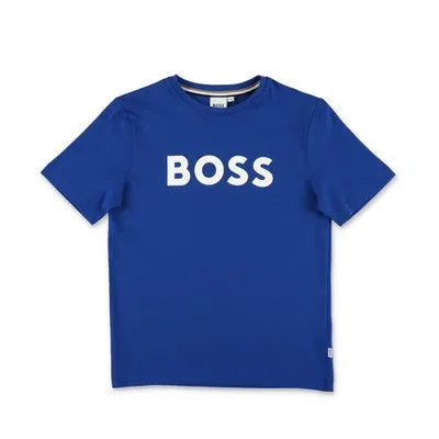 Hugo Boss Kids' Royal Blue Cotton Jersey Boy  T-shirt