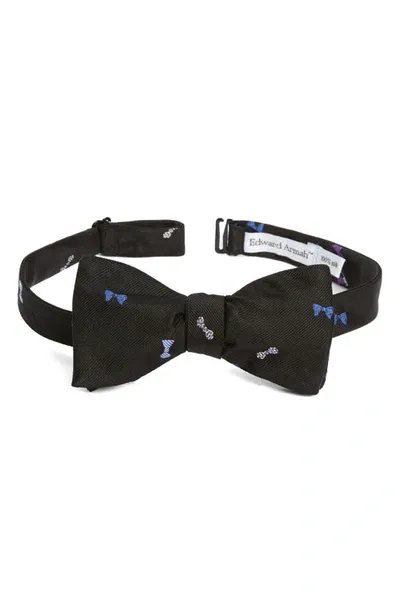 Edward Armah Silk Bow Tie In Black