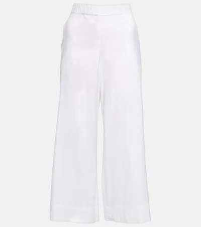 Max Mara High-rise Wide-leg Jeans Sala In Optical White