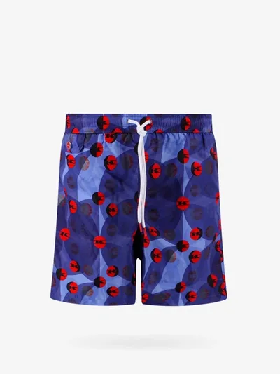 Kiton Ciro Paone Swim Trunks In Blue