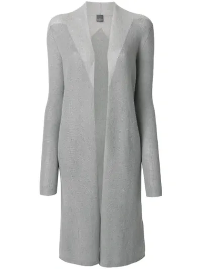 Lorena Antoniazzi Longline Cardigan In Grey