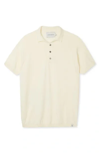 Peregrine Jones Cotton Polo In White