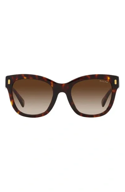 Ralph 52mm Gradient Oval Sunglasses In Shiny Hava