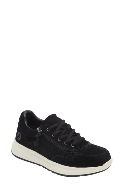 Billy Footwear Comfort Jogger Sneaker In Black Suede