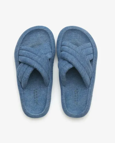 Isabel Marant Blue Niloo Flat Sandals