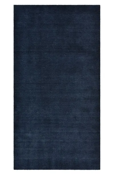 Solo Rugs Zayn Handmade Wool Blend Area Rug In Blue