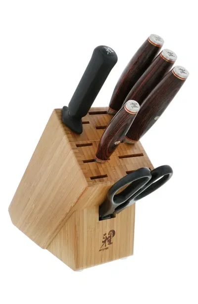 Miyabi 6000mct Artisan 7-piece Knife Block Set In Silver