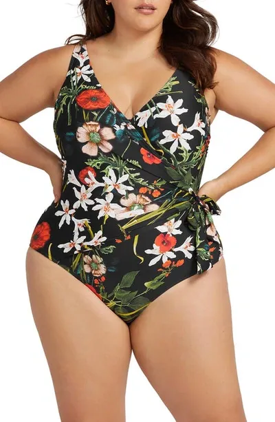 Artesands Hayes Underwire One-piece Swimsuit In Black