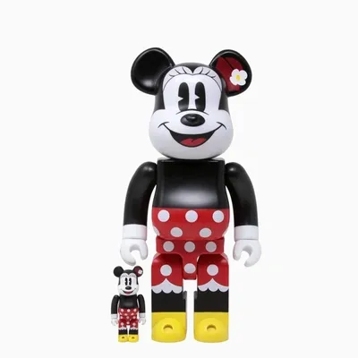 Medicom Toy Bearbrick 100%+400% Minnie In Multicolor