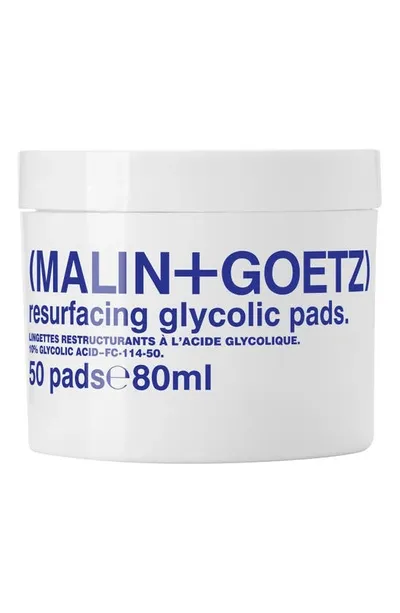 Malin + Goetz Resurfacing Glycolic Pads Pack Of 50 In White