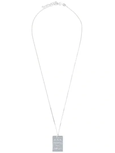 True Rocks 'aaa Pass' Necklace In Grey