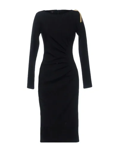 Class Roberto Cavalli Knee-length Dress In Black