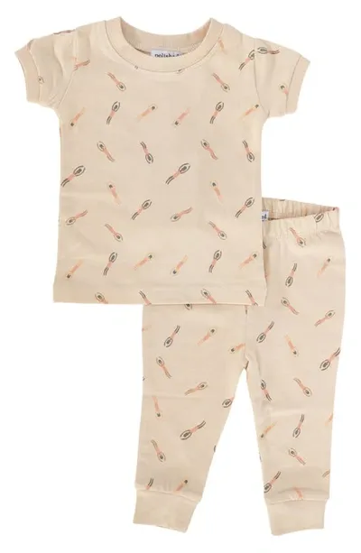 Polished Prints Babies'  Swimmers Organic Cotton T-shirt & Pants In Sunkiss